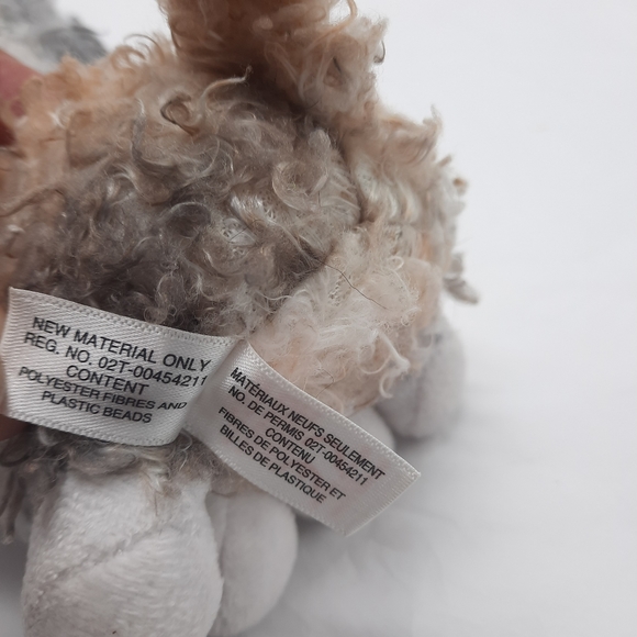 Ty Beanie Boos Scrappy Curly Haired Kitty Cat Stuffed Animal - Picture 7 of 8